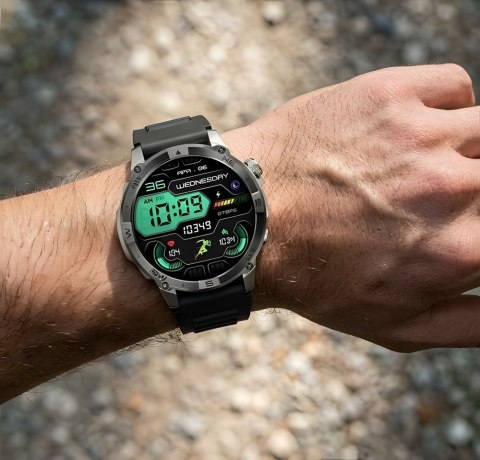 Smartwatch Gravity GT46-3 Grafitowy - Pasek i Bransoleta