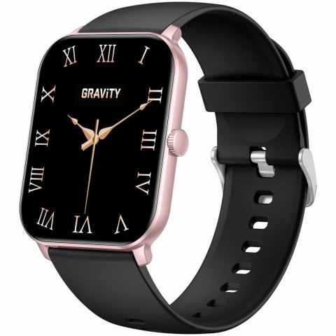 Smartwatch Damski Gravity GT36-3 Różowe Złoto/Czarny