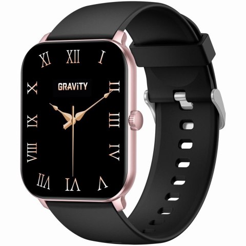 Smartwatch Damski Gravity GT36-3 Różowe Złoto/Czarny