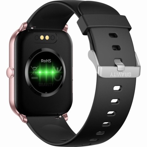 Smartwatch Damski Gravity GT36-3 Różowe Złoto/Czarny