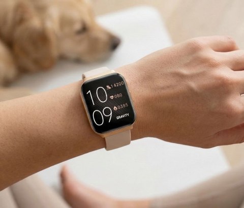 Smartwatch Gravity GT44-2 Różowe Złoto + Pasek i Bransoleta