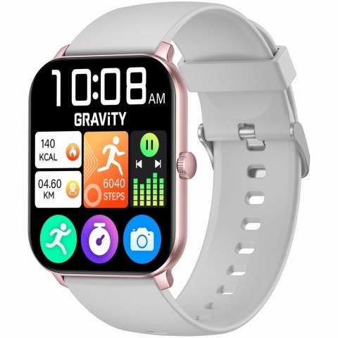 Damski Smartwatch Gravity GT36-2 Różowe Złoto i Szarość