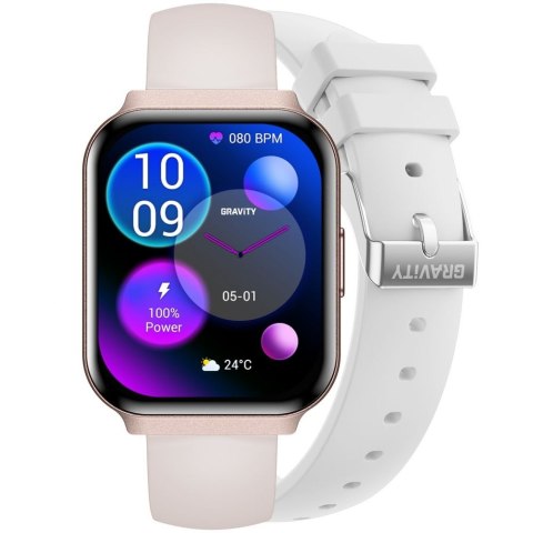 Smartwatch Gravity GT44-3 Różowy z 2 Paskami