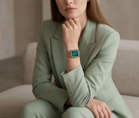 Damski Smartwatch Gravity GT43-1: Różowy Pasek + Bransoleta