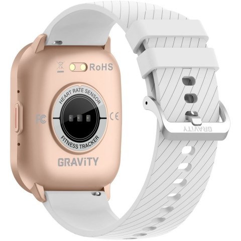 Smartwatch Gravity GT43-4 Różowa Koperta + Biały Pasek + Mesh