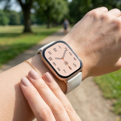 Smartwatch Gravity GT43-4 Różowa Koperta + Biały Pasek + Mesh