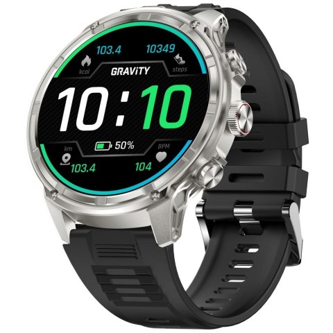 Smartwatch Gravity GT41-3 Srebrny - Zestaw Pasek + Bransoleta