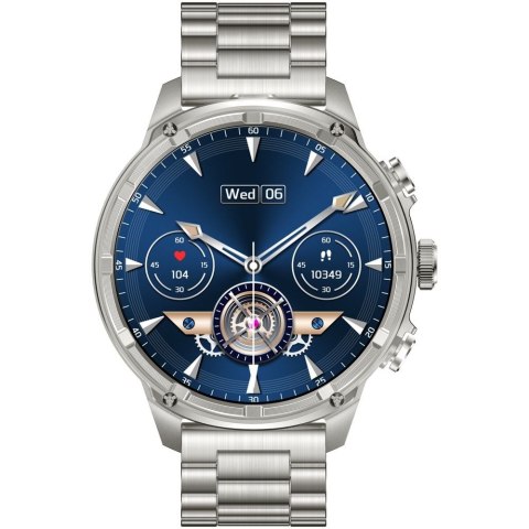 Smartwatch Gravity GT41-3 Srebrny - Zestaw Pasek + Bransoleta