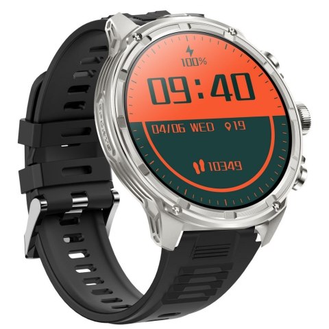 Smartwatch Gravity GT41-3 Srebrny - Zestaw Pasek + Bransoleta