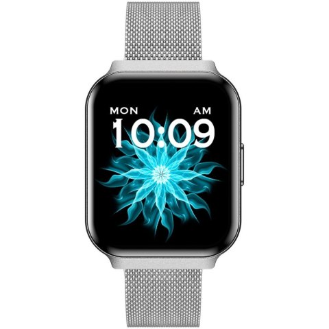 Smartwatch damski Gravity GT44-4 Srebrny - Zestaw Premium