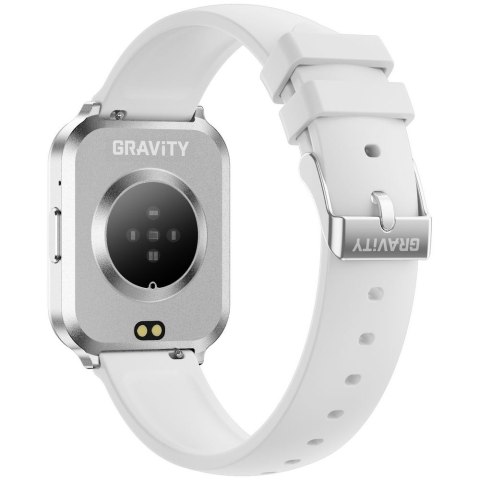 Smartwatch damski Gravity GT44-4 Srebrny - Zestaw Premium