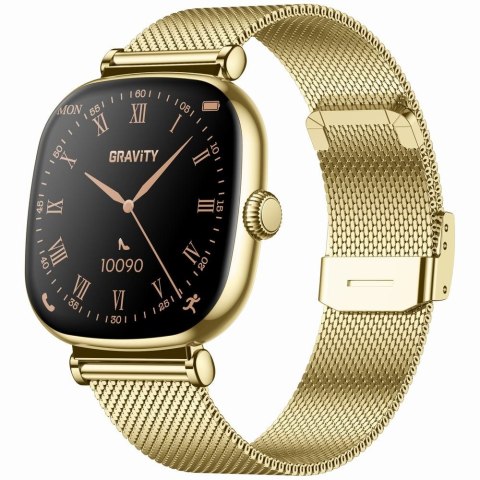 Smartwatch damski Gravity GT32-1 Złoty + Bransoleta i Pasek
