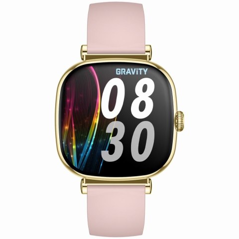 Smartwatch damski Gravity GT32-1 Złoty + Bransoleta i Pasek