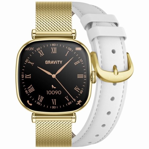 Smartwatch damski Gravity GT32-2 Złoty + Bransoleta i Pasek