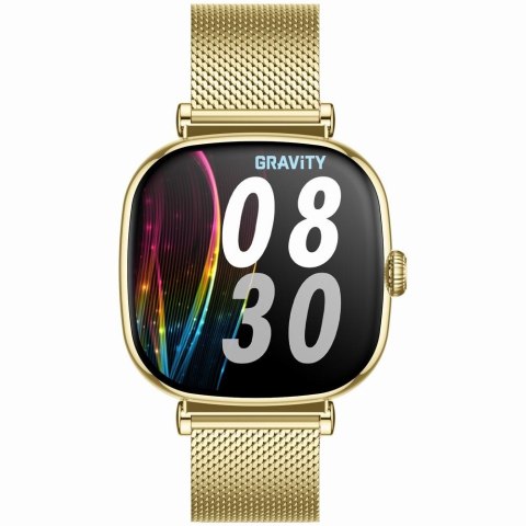 Smartwatch damski Gravity GT32-2 Złoty + Bransoleta i Pasek