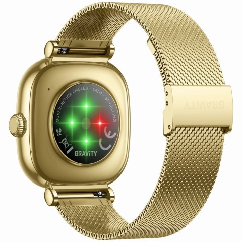 Smartwatch damski Gravity GT32-2 Złoty + Bransoleta i Pasek