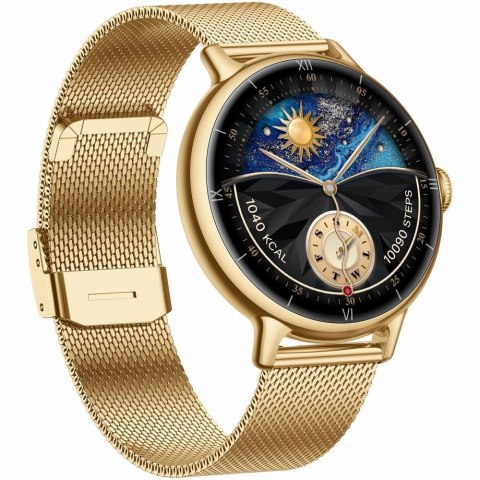 Smartwatch damski Gravity GT33-2 Złoty + Bransoleta i Pasek