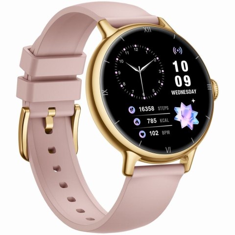 Damski Smartwatch Gravity GT33-1 Złoty z Paskiem i Bransoletą