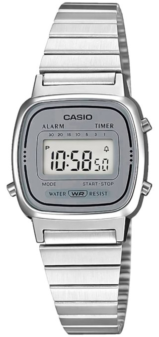 Zegarek Damski Casio Vintage LA670WEA-7EF Srebrny