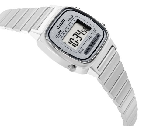 Zegarek Damski Casio Vintage LA670WEA-7EF Srebrny