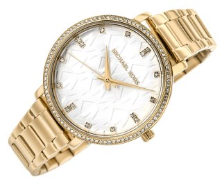 Zegarek Damski Michael Kors Pyper MK4919 Złoty z Kryształkami