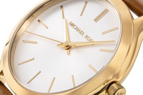 Zegarek Damski Michael Kors Slim Runway MK7543 Brązowy Pasek