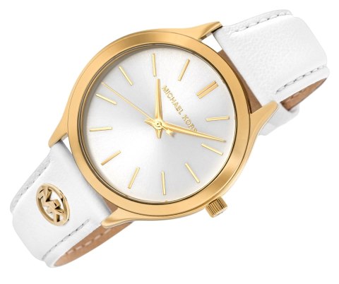 Zegarek Damski Michael Kors Slim Runway MK7544 ze skórzanym paskiem