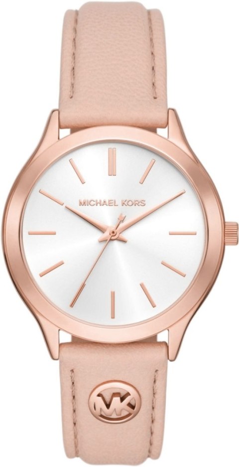 Zegarek Damski Michael Kors Slim Runway MK7545 w kolorze różowego złota