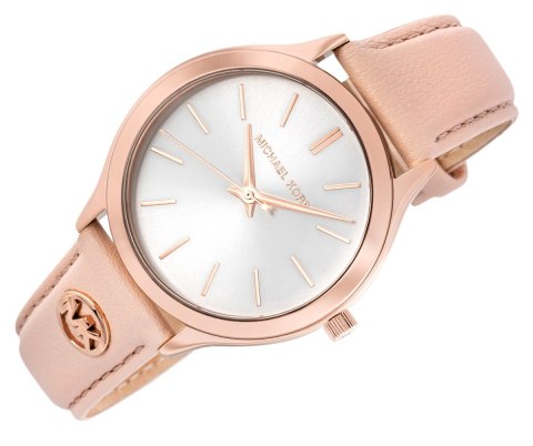 Zegarek Damski Michael Kors Slim Runway MK7545 w kolorze różowego złota