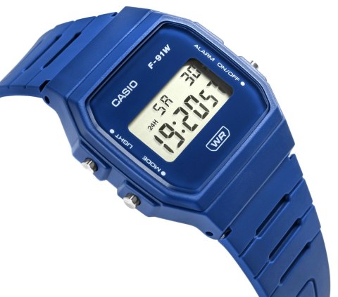 Zegarek Casio F-91WB-2A1EF - Niebieska ikona stylu