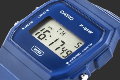 Zegarek Casio F-91WB-2A1EF - Niebieska ikona stylu