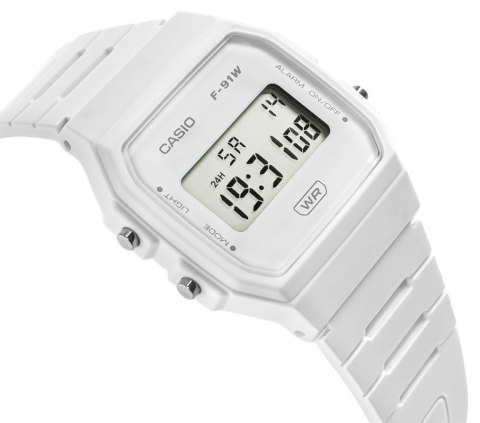 Zegarek Casio F-91WB-7AEF - Klasyka w białym wydaniu