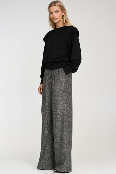 Bluza z wysokimi ściągaczami BL10 Black - Nife