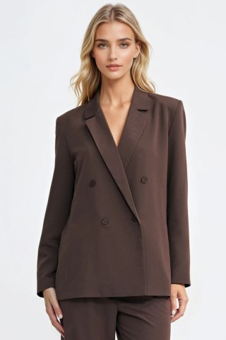 Marynarka dwurzędowa w kolorze brązowym