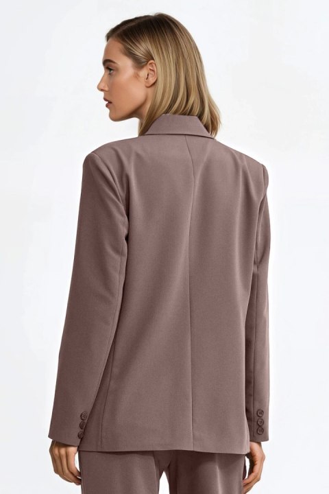 Oversize dwurzędowa marynarka w kolorze mocca