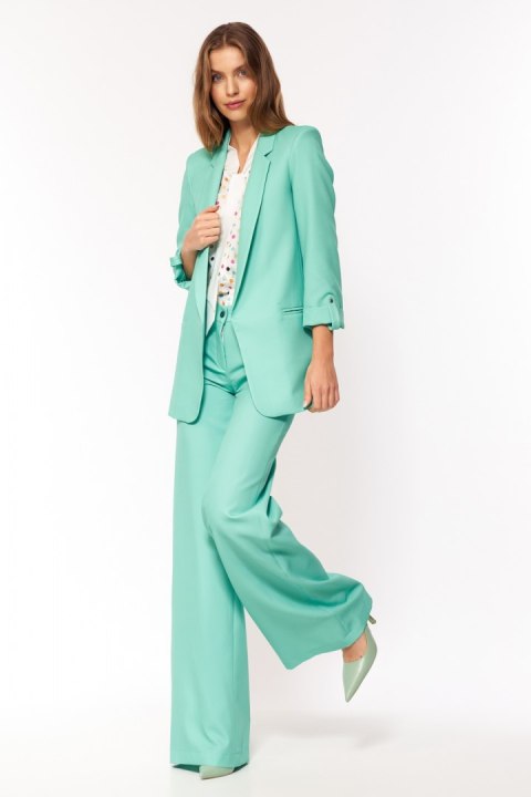 Seledynowa marynarka oversize