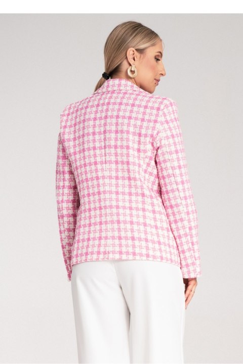 Damski żakiet w kolorze jasnoróżowym