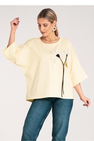Bluzka Model M1118 Yellow - Figl