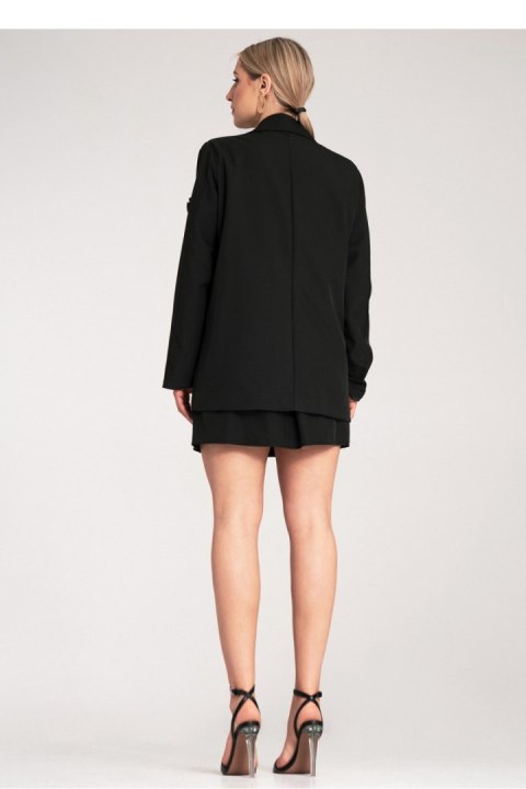 Elegancki czarny żakiet damski