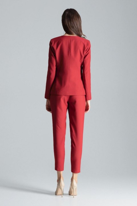 Elegancki żakiet damski w kolorze bordowym