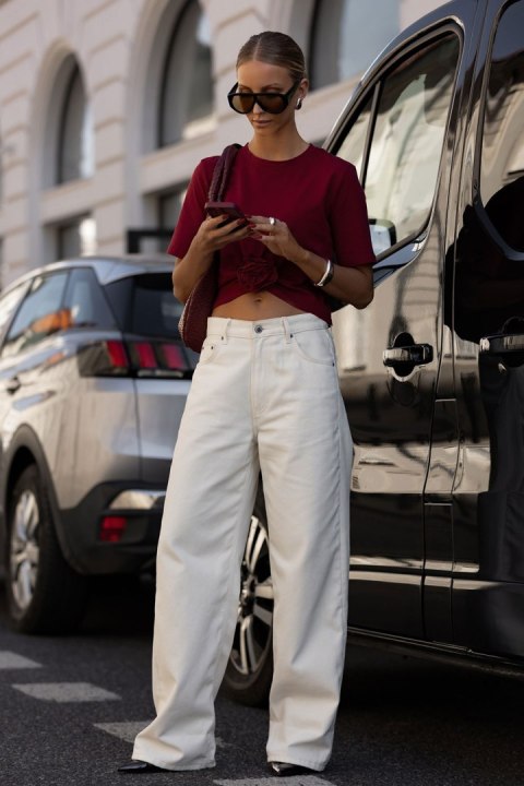 Bluzka Model Elvie B56 Bordo - IVON