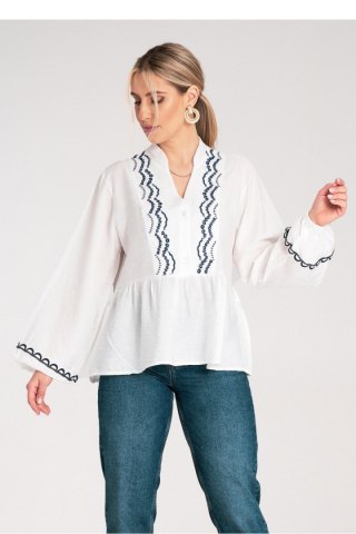 Bluzka Model M1192 White - Figl