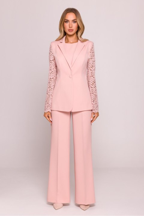 Marynarka damska w kolorze jasnoróżowym