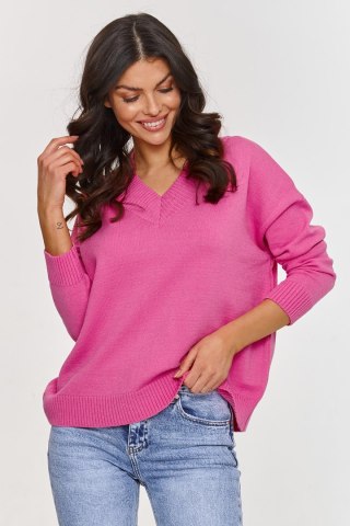 Sweter Damski Model S158 Baby Pink - Makadamia