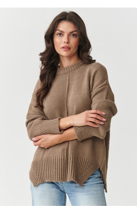 Sweter Damski Model S159 Cappuccino - Makadamia