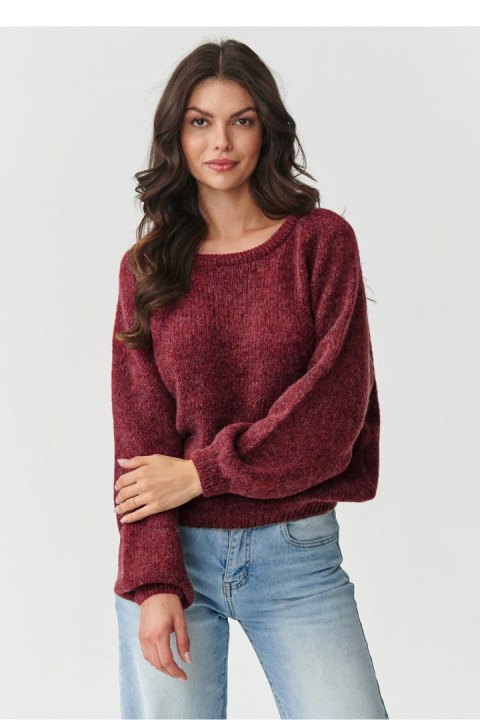 Sweter Damski Model S168 Bordo - Makadamia