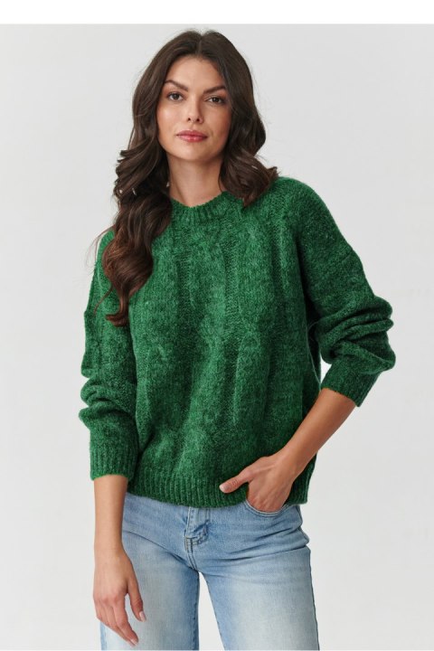 Sweter Damski Model S169 Bottle Green - Makadamia
