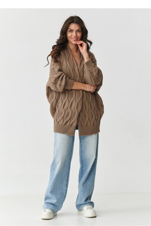 Sweter Kardigan Model S163 Cappuccino - Makadamia